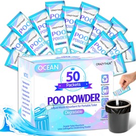 CRAZYTHUR Portable Toilet Gel, Poo Powder for Portable Toilet, Pee Powder for Outdoor Camping and Hiking