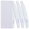 12 PCS Professional Nail Files 100/180 Grit, Four of Each,