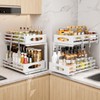mixeshop Under Sink Organizer, 2 Tier Under Sink Organizers and