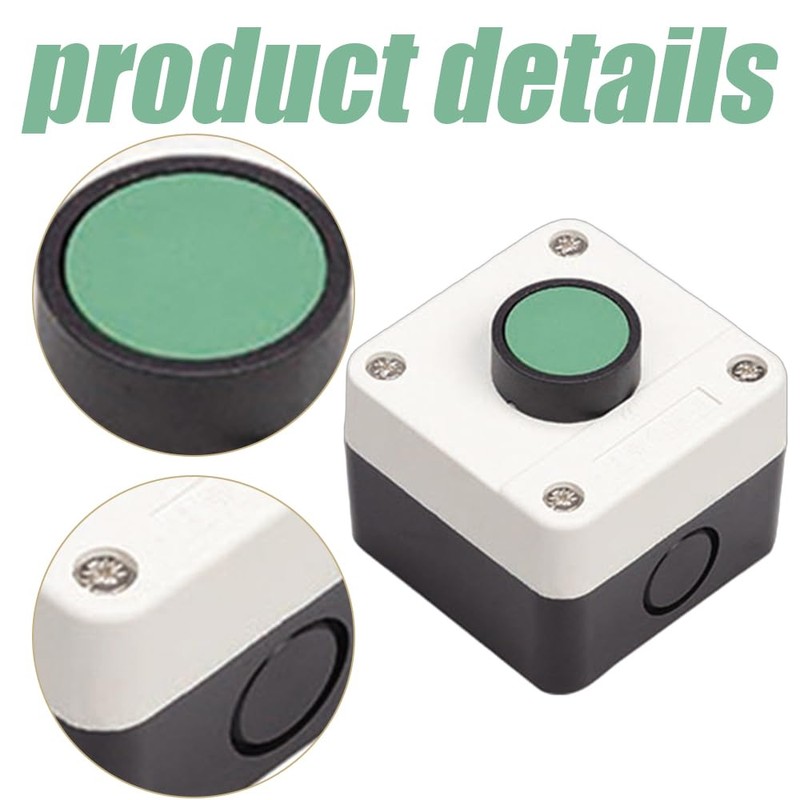 Push Button Switch Box, ABS Weatherproof Momentary Push Button Switch