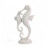 Artificial Seahorse 14 x 24 cm White Sea Decoration Mediterranean