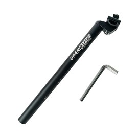 UPANBIKE 350mm(13.8inch) Bike Seatpost Aluminium Alloy Bicycle Seat Post with Micro Adjust Clamp (φ 25.4mm)