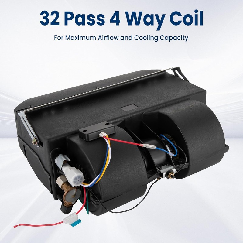 Air Conditioning Evaporator Assembly, 12V 2 Vents 3 Speed Max