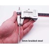 GOMRQING 15FT 3mm Outdoor Travel Long Security Cable Lock,Braided Steel
