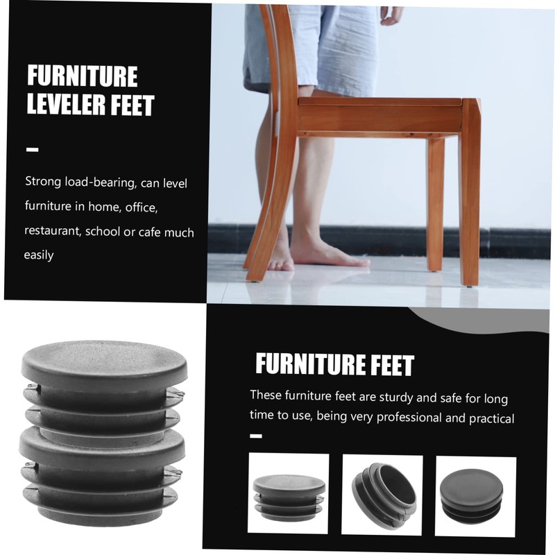WHAMVOX 100pcs Pp Material Furniture Foot Plugs Easy to Replace