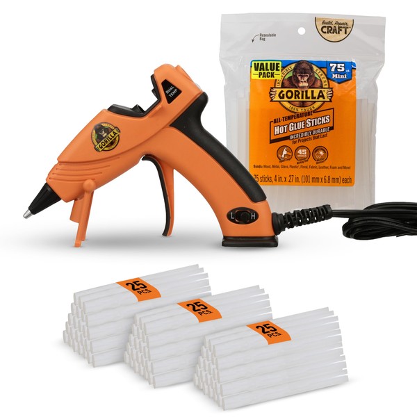 Gorilla Mini Hot Glue Gun Kit (Pack of 1 Mini