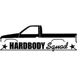 HARDBODY Squad Decal Sticker for Nissan Hard Body Pickup Truck D21 JDM