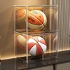GUDEMAY Clear Stackable Plastic Storage Bins with Lid, Dustproof Display