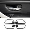 4pcs Left Hand Driving Carbon Fiber Interior Door Handle Cover