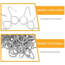 SOLUSTRE Pack of 100 Car Seat Cover Hooks Car Seat Cushion Attachment Hooks S-Shaped Car Seat Cushion Hooks Seat Cover Attachment Hooks for Car Vehicle Car