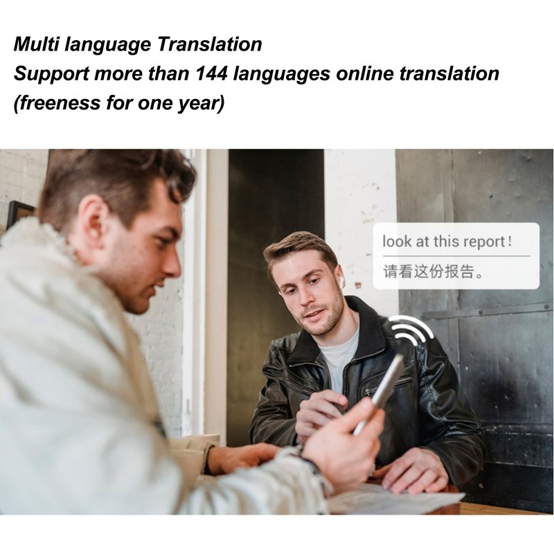 Multifunction Translator Earbuds 144 Online Languages Translation Wireless BT 5.0