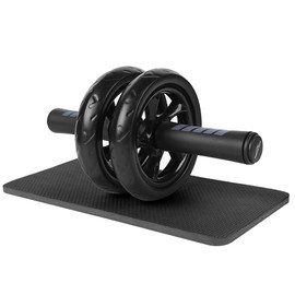 Soomloom Ab Wheel Exercise Will Slim Trainer Mute Abdominal muscle exercise roller with Knee Mat