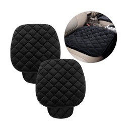 CGEAMDY Seat Cover for Car, 2 Pack Car Front Seat Protector, Universal Seat Cushion for Most Cars, Vehicles, SUVs and More, Soft Comfort, Car Interior Accessories for Men Women (Black)