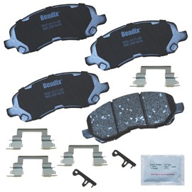 Bendix Premium Copper Free CFC866 Ceramic Brake Pad (with Installation Hardware Front)