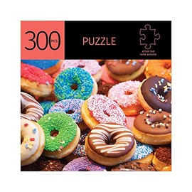 300 Piece Puzzles for Adults - Colorful and Fun Jigsaw Puzzles for Adults - Food Puzzles for Adults 300 Piece - Donut Design Challenging 300 Piece Puzzle