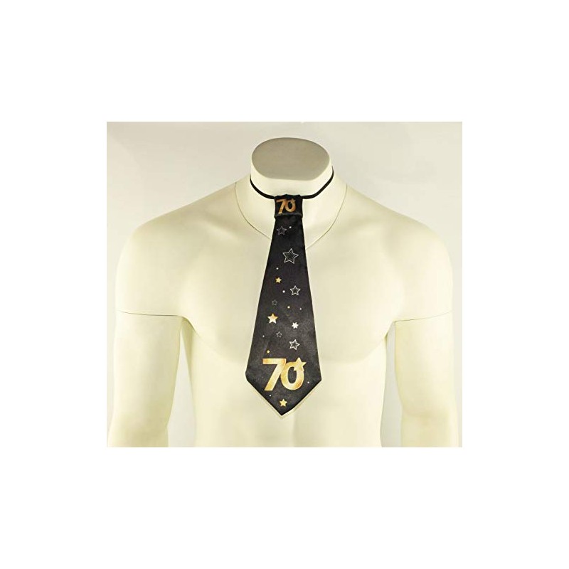 Happium Happy Birthday Black Gold Tie - Party By Age