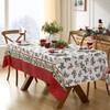 Newbridge Christmas Green and Red Nature’s Poinsettia Scalloped 52 x