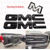 Auto Front Rear Gloss Black Emblem Overlay 2019-2023 GMC Sierra