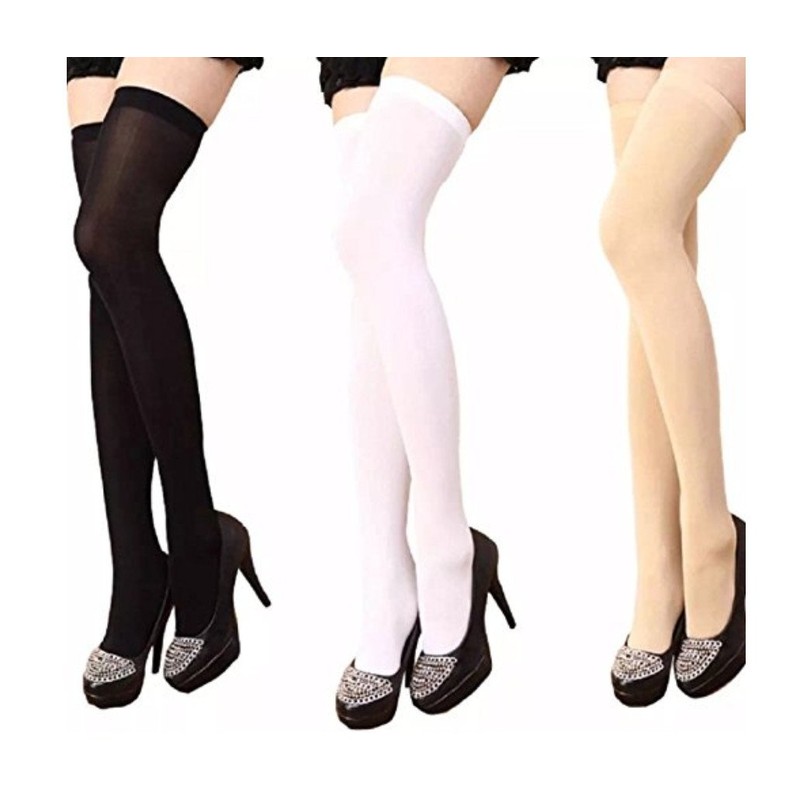 Drempating Over Knee Socks, Set of 3 Pairs, Beautiful Legs,