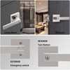 DSJJBLL 2 Pack Door Handle Heavy Duty, Keyed Alike Entry