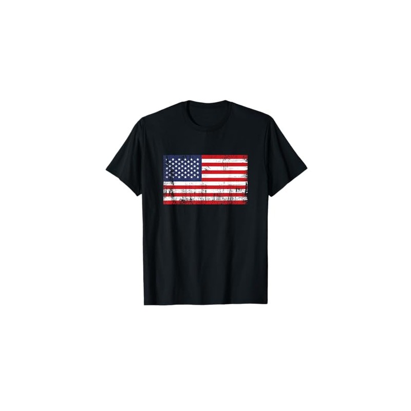 USA Flag American Flag Gift US Football Fan T-Shirt