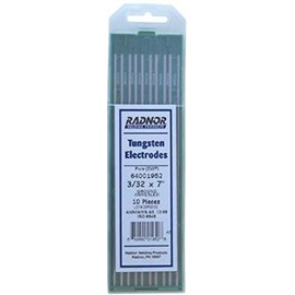 Radnor RAD64001952 3/32" x 7" Ground Finish Pure Tungsten Electrode (10 Per Package)
