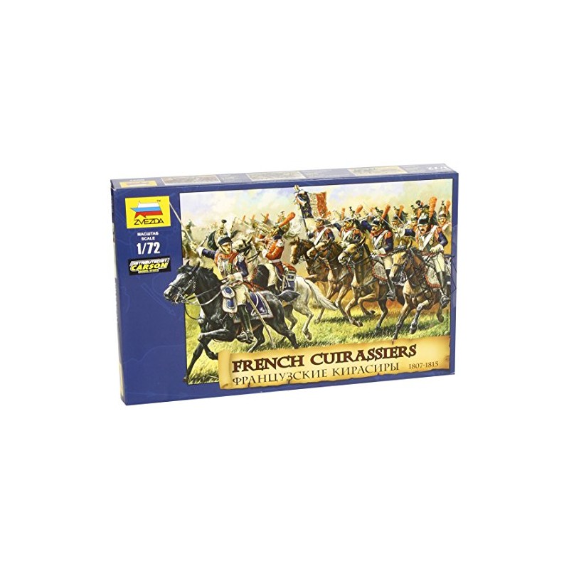 Zvezda 500788037-1:72 Historische Figuren-Set Französiche Kürassier 1812