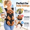 Dog Carrier Backpack for Small Medium Dogs, Adjustable Hands-Free Front