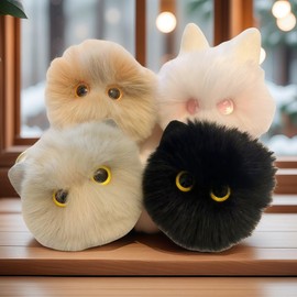 YYHDTYFY Cute Keychain Pom Pom bag Charms Accessories Decor Car Key Holder Fluffy Ball Faux Fur Keyring for Women Purse, Mixed Color