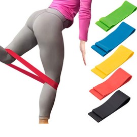 5Pcs Resistance Bands Set Yoga Stretch Band Elastic Fitness Exercise Tension Bands Latex Workout Loop Bands Belt For Legs Arms Strength Training Rehabilitation Gymnastics Home Exercise Bands Equipment