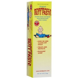 Boudreaux Butt Paste Original Diaper Rash Ointment - 4 oz(pack of 2)