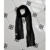 Heliot. Heliot WRINKLE WAVE SCARF_BLACK