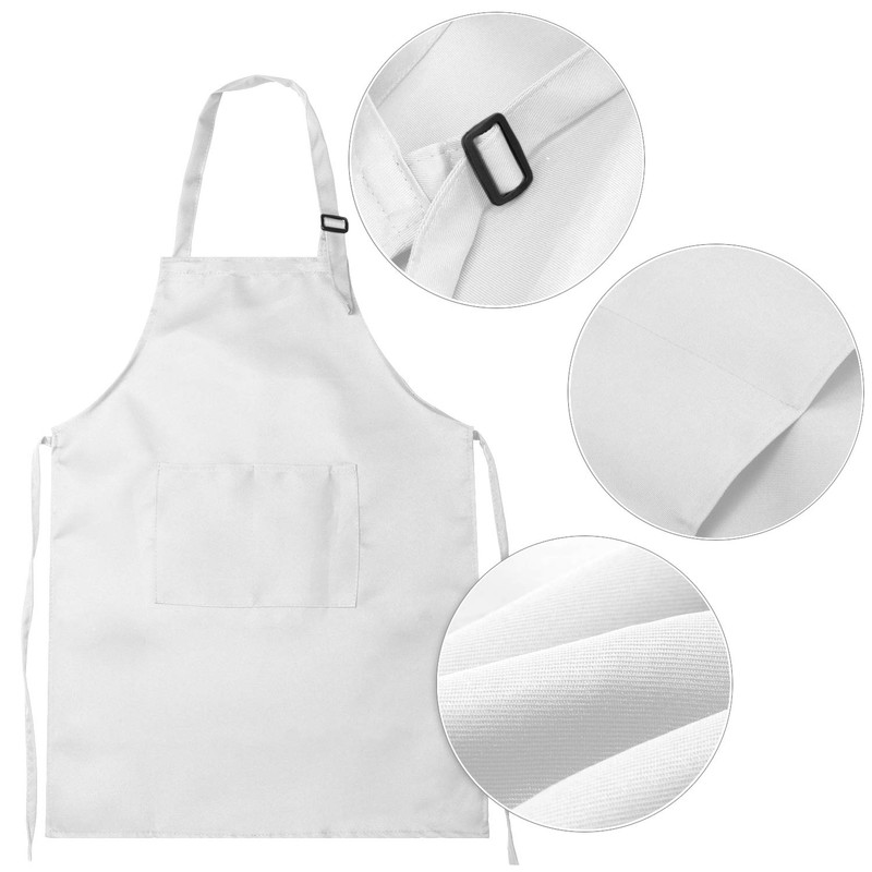 CHENGU 8 Pcs Kids Apron and Chef Hat Set Child