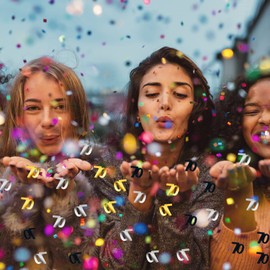 70th Birthday Confetti, 30g Black Gold Silver Table Confetti, Metallic Glitter Foil Table Confetti Sequins for 70 Years Birthday Party Anniversary Table Party Decorations