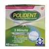 Polident 3-minute Daily Cleaner Denture 40 CT Exp 4/26 Triple