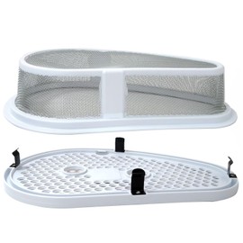 W10828351, 8531964, 8531966, 685273 Dryer Lint Trap Filter & Cover w/Stainless Steel Mesh Screen for Kenmore 11087879700, 11088390130, 11078890200, 11080754002, 11086379100, 11086379630