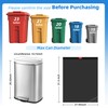 TARUNMO 15,18,23Gallon Trash Bags Heavy Duty Drawstring,Garbage Bags 23 Gallon