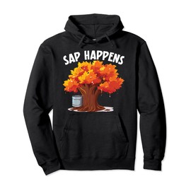 Maple Tree Tapping Sap Maple Syrup Mapple Tapper Pullover Hoodie
