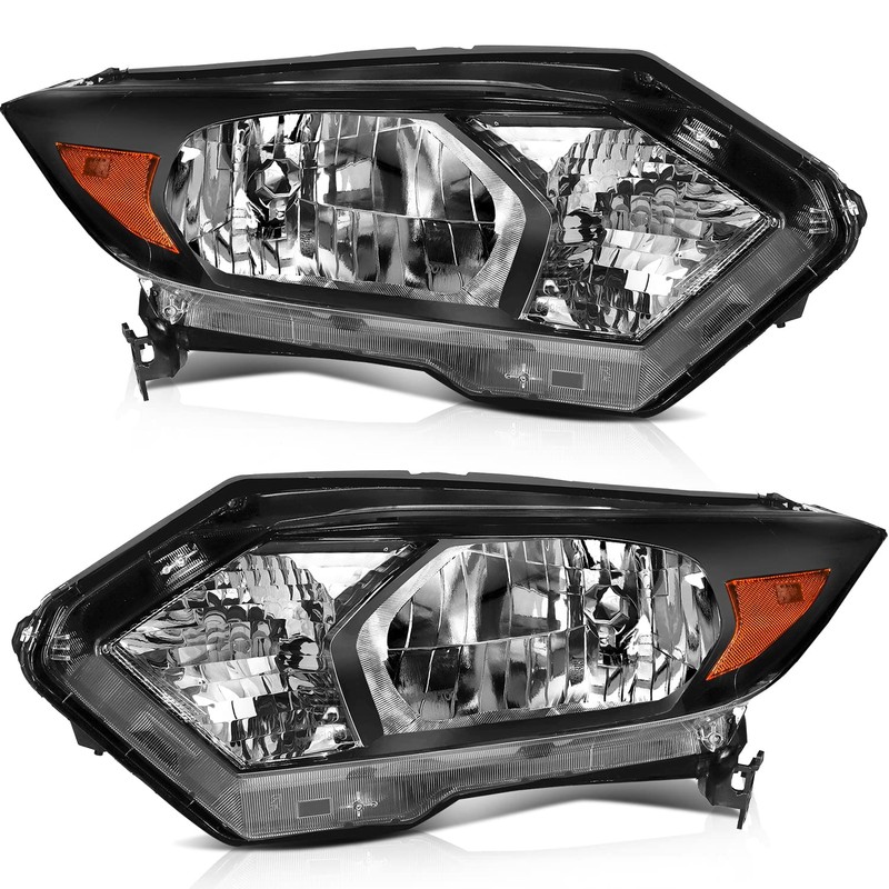 FINDAUTO Headlight Assembly Fits for Honda HR-V 2016-2018 Replacement Driver+Passenger