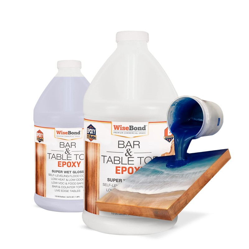 WiseBond Table Top Epoxy Resin 1 Gallon Kit, Made in