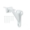 1 Pack Handrail Bracket, 3 Inch White Heavy Duty Stair