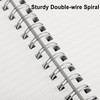 RETTACY Spiral College Ruled Notebook, 300 Pages, B5 Medium Size