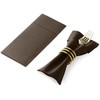 Disposable Linen-Feel Dinner Napkins With Built-in Flatware Pocket, 50-Pack BROWN