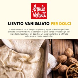 Baule volante Lievito in polvere biologico alla vaniglia - Lievito in polvere con vaniglia naturale e amido di mais - Ideale per torte, muffin, biscotti e dessert fatti in casa