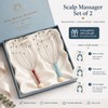 Manual Scalp Massager for Relaxation – Flexible Stainless Steel Prongs