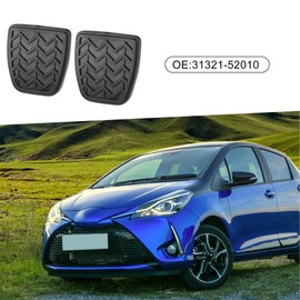 A ABSOPRO Gas Accelerator Pedal Covers Brake Foot Pedal Pads 31321-52010 for Toyota Yaris R 2016 for Toyota RAV4 2001-2005 for Toyota Tacoma 2001-2017(Set of 2)