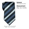 RETREEZ 3 Color Stripe Microfiber Woven Men's Tie Necktie -