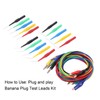 Kit de cables de prueba de clavija de banana JT8005por