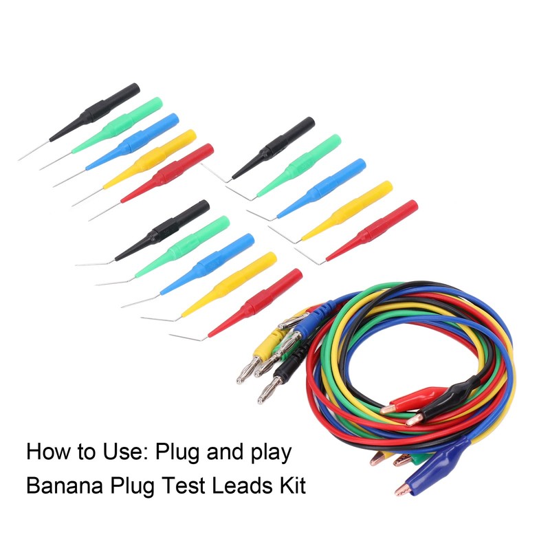 Kit de cables de prueba de clavija de banana JT8005por