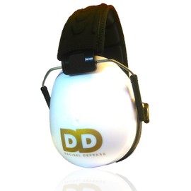 (WHITE) - Professional Safety Ear Muffs by Decibel Defence - 37dB NRR - The HIGHEST Rated & MOST COMFORTABLE Ear Protection For Shooting & Industrial Use - THE BEST HEARING PROTECTION GUARANTEED (WHITE)
